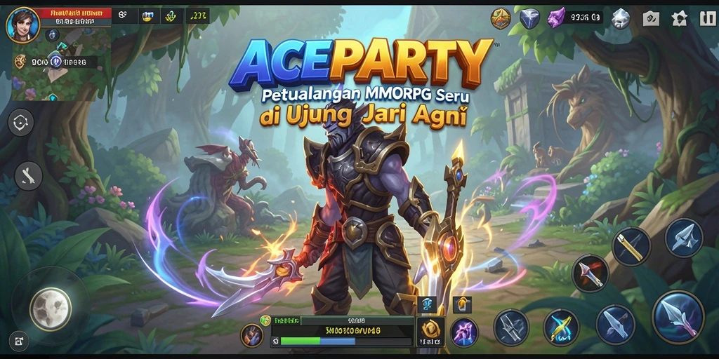 Tampilan gameplay yang seru dan menegangkan di ACEPARTY.