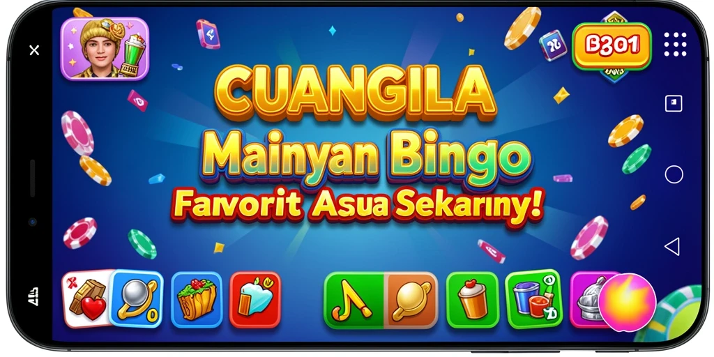 Screenshot gameplay CUANGILA yang menunjukkan keseruan permainan Bingo.