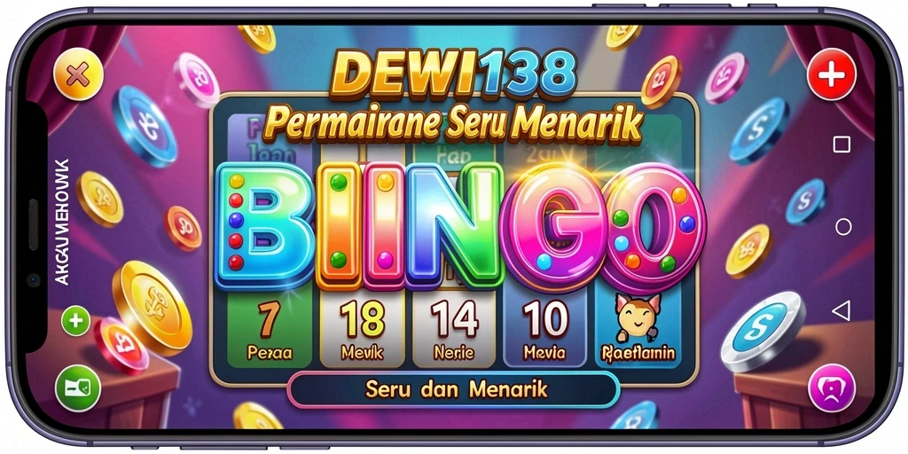 Gameplay seru Bingo di aplikasi DEWI138.