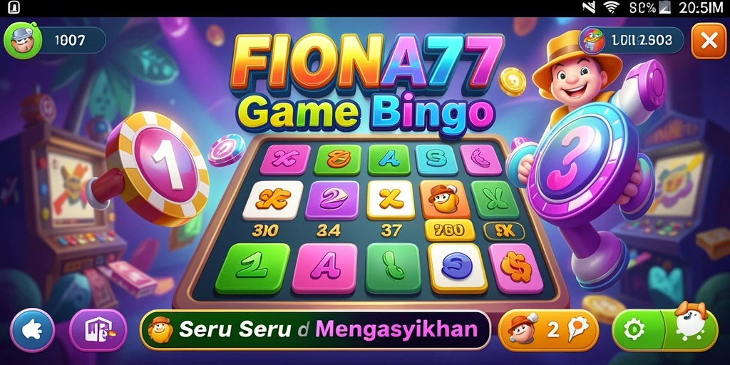 Tampilan dinamis gameplay Bingo di FIONA77.