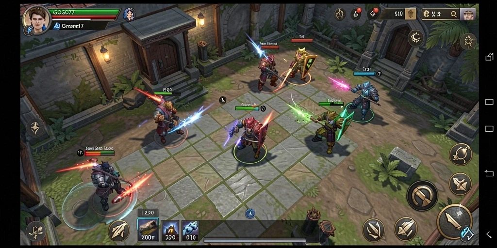 Tampilan gameplay mendebarkan dari GOGO77 dengan elemen SLG yang intens.