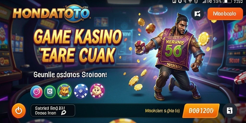 Tampilan menarik dari gameplay HONDATOTO dengan berbagai permainan Kasino.