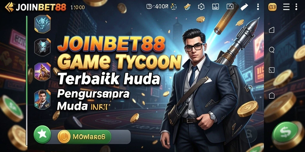 Tampilan gameplay <strong>JOINBET88</strong> yang menarik dengan berbagai pilihan bisnis.