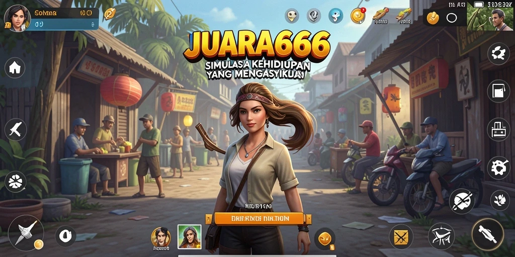 Tampilan gameplay JUARA666 yang menarik dan menyenangkan dalam simulasi kehidupan.