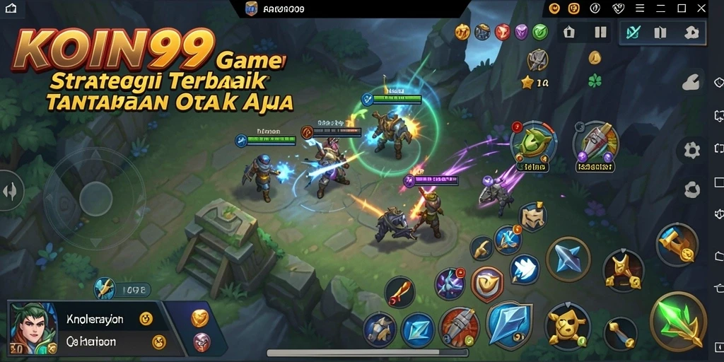 Tampilan gameplay KOIN99 yang penuh strategi dan tantangan.