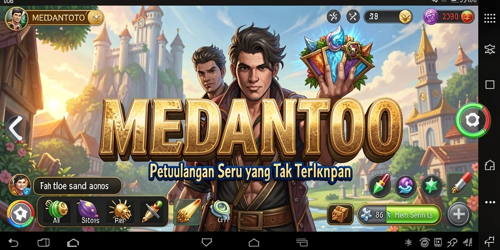 Tangkapan layar gameplay MEDANTOTO menampilkan aksi seru dalam petualangan.