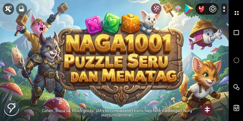 Tampilan gameplay seru di NAGA1001 dengan puzzle menarik.