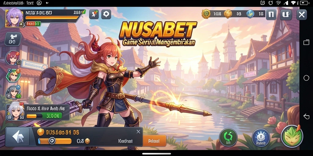 Tangkapan layar gameplay NUSABET yang penuh aksi dan petualangan.