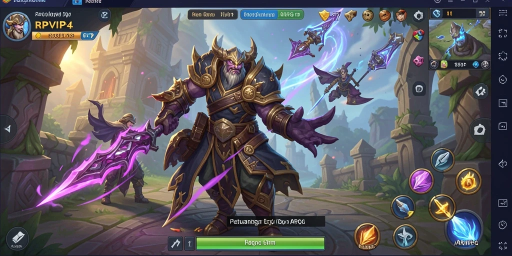 Tampilan gameplay menarik dari RPVIP4 dalam aksi ARPG.