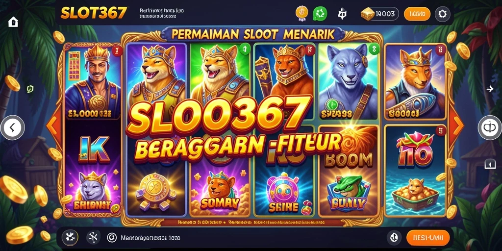 Tampilan menarik dari permainan SLOT367 dengan berbagai tema slot.