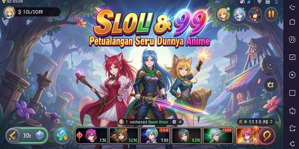 Tampilan gameplay menarik dan penuh warna dari SLOT99.
