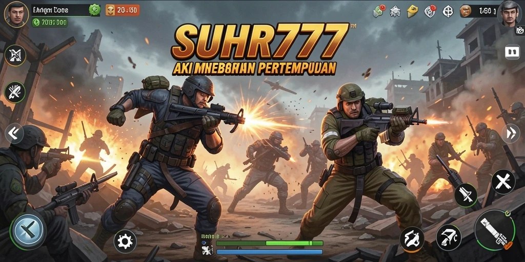 Tampilan gameplay aksi mendebarkan dalam SUHU777.